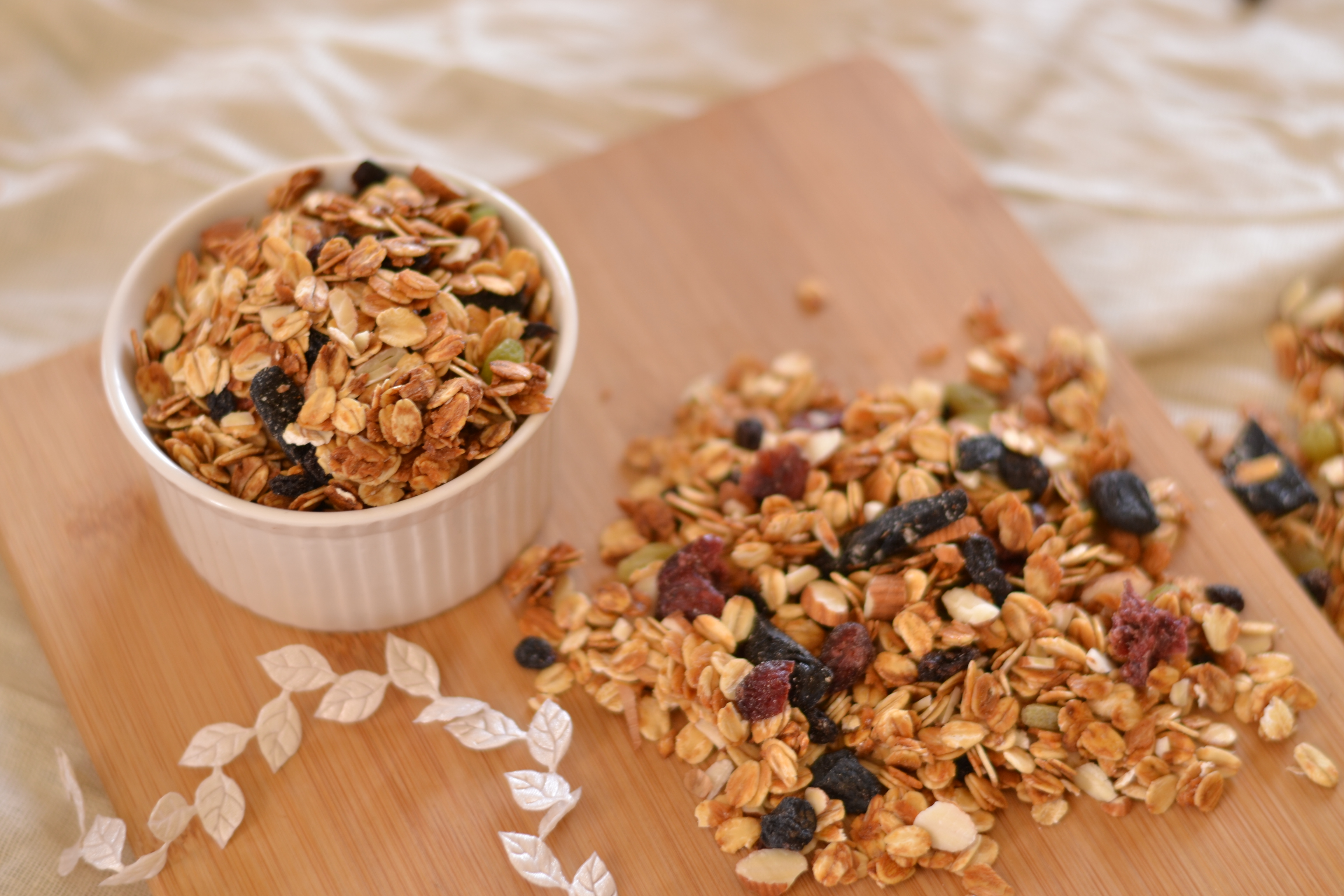 Homemade easy Oats Granola MilesnMeals