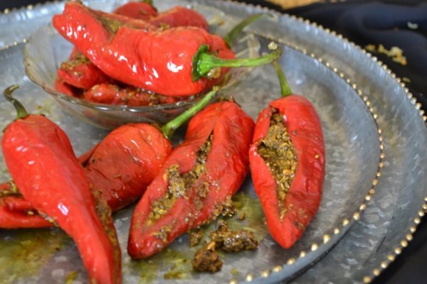 Red Chilli Pickle/ Bharwaan Laal Mirch ka achar/ Traditional stuffed Red Chili pickle