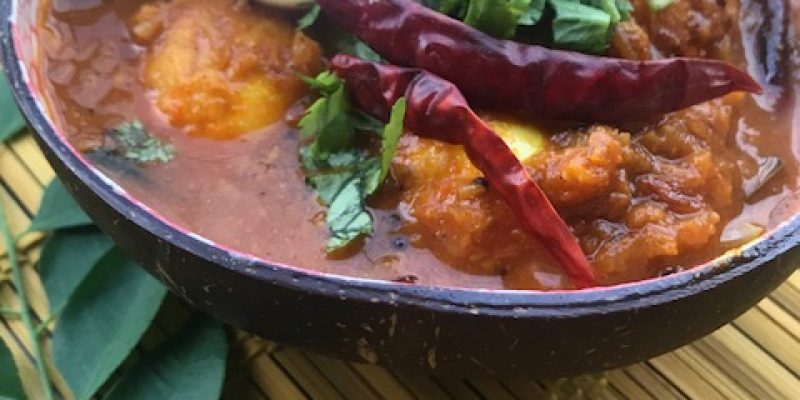 Andhra style egg curry